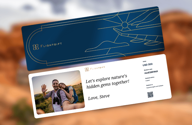 Flightgift gift card to explore the most underrated national parks in America