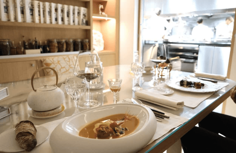 Table at Plénitude one of the best Michelin Star Restaurants Paris