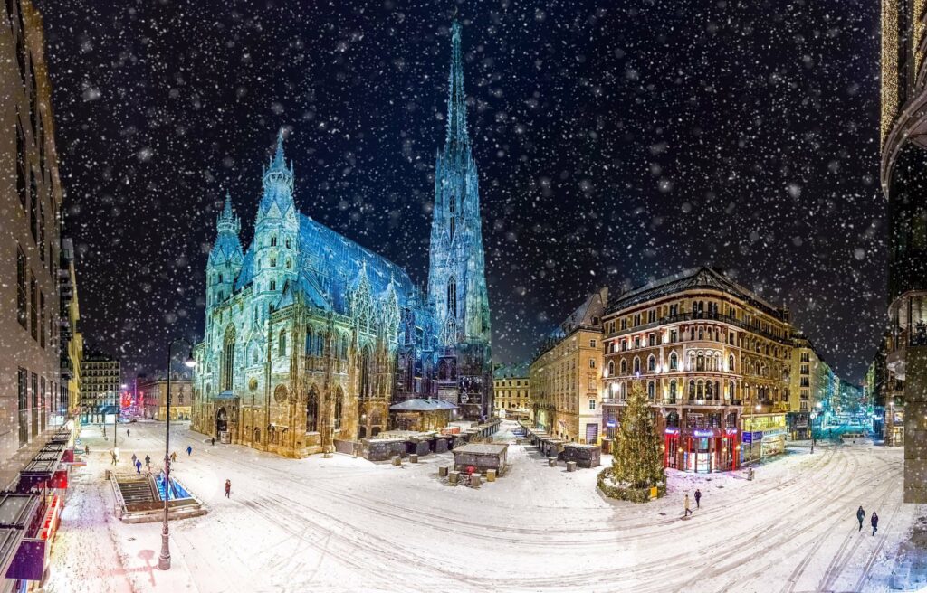 Stephansplatz im Winter